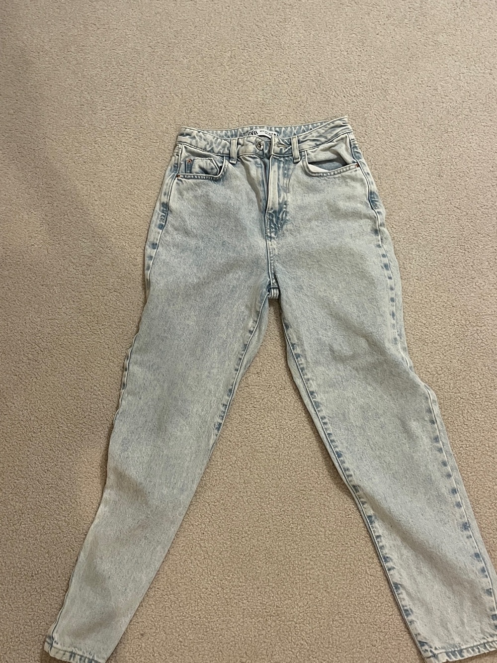 Zara Light Blue Boyfriend Jeans